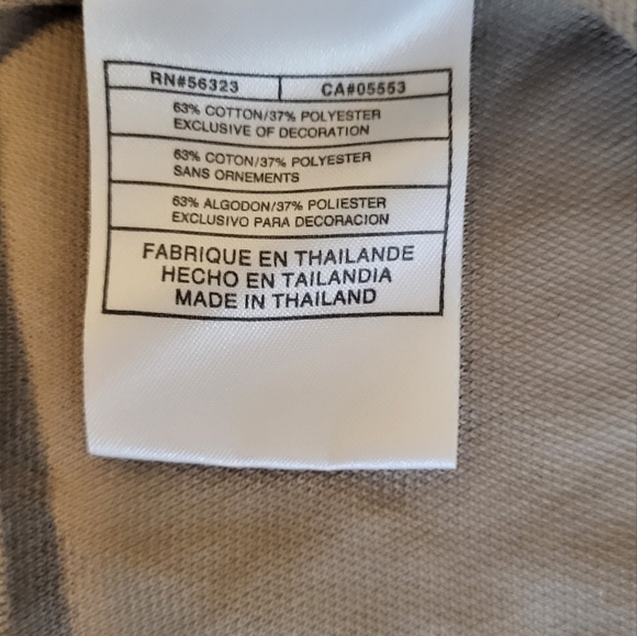 Nike Men's Large DRI-FIT Golf Shirt Beige - Picture 4 of 6